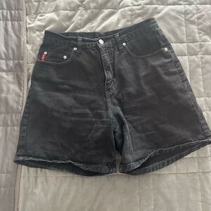 Vintage high waisted LEI Black Jean Shorts